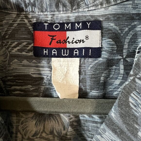 Tommy Fashion Hawaii (Tommy Hilfiger) Hawaiian Shirt Sz Large? Tropical Beach - Picture 5 of 7